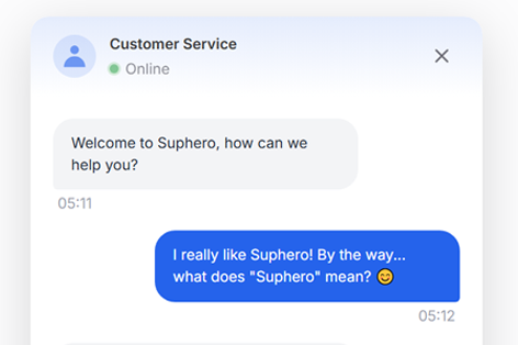 Suphero Corporate Theme - Professional Business Chat Widget Style